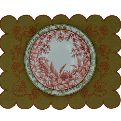 Earthen Pine Placemat - Set of 4