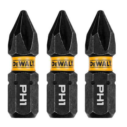 DeWalt DWAF1PH1IR3 1In Phillips #1 Flextorq 3Pk