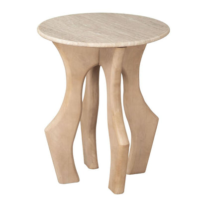 Eda Marble Top Round Side Table