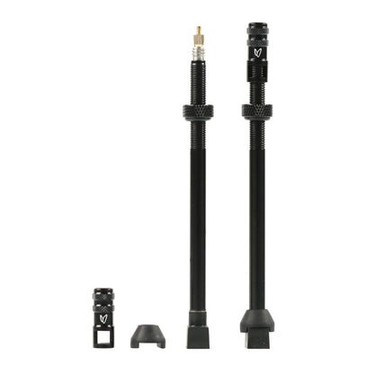 Caffélatex Tubeless Valve Pair Black RVC and Key