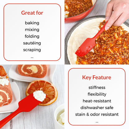 6 Piece Silicone Spatula Set