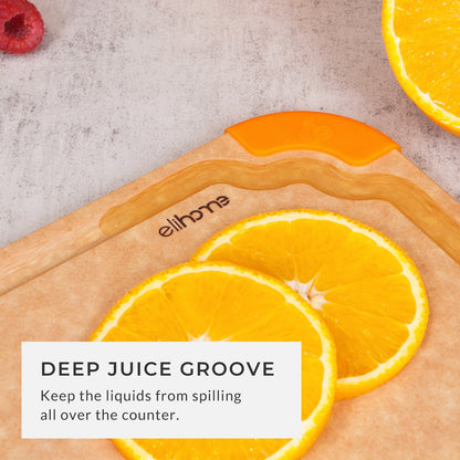 Premium Series 7 x 10 x 1/4 Cutting Board - Non Slip & Color Code - Small