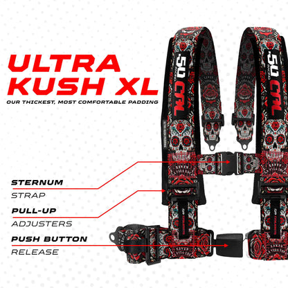 Elite Series 2" & 3" 4 point Harness with push button release