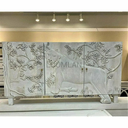 Elthira Tiger Front Doors White Sideboard