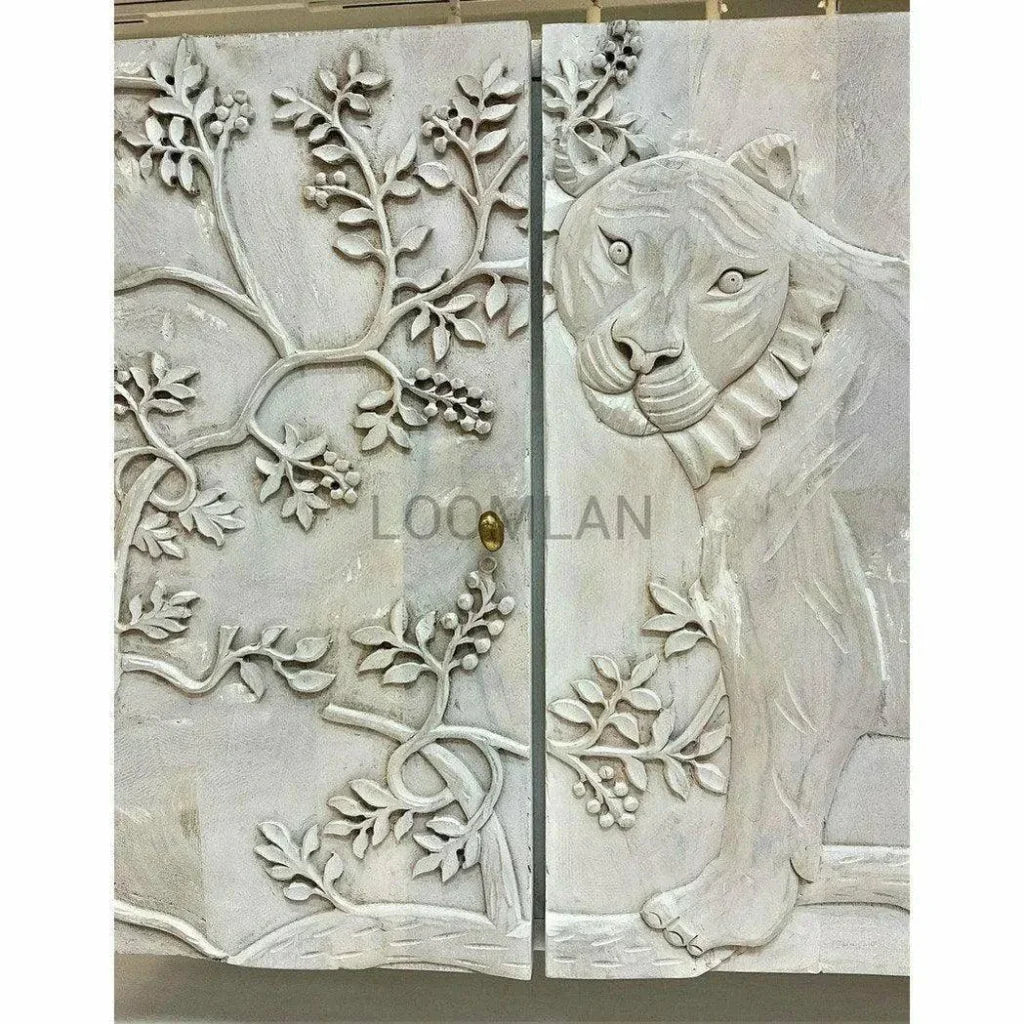 Elthira Tiger Front Doors White Sideboard