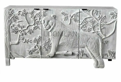 Elthira Tiger Front Doors White Sideboard