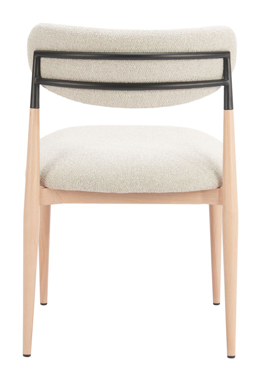 Equinox Textured Fabric Armless Dining Chair 2PC