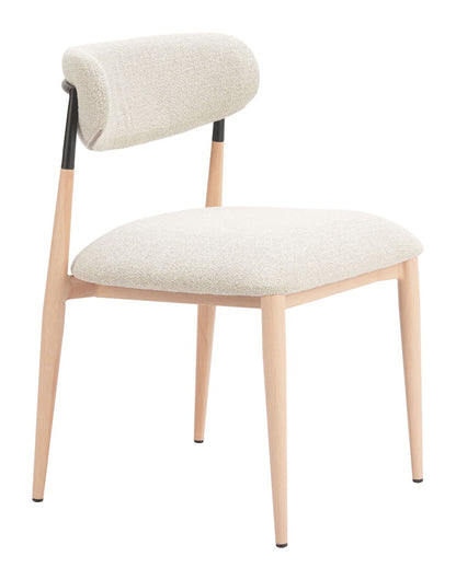 Equinox Textured Fabric Armless Dining Chair 2PC
