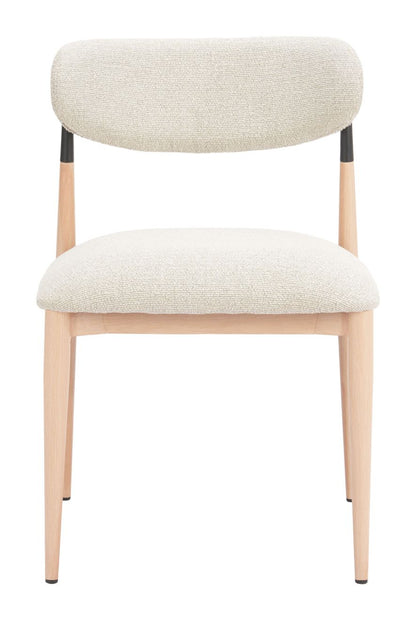 Equinox Textured Fabric Armless Dining Chair 2PC
