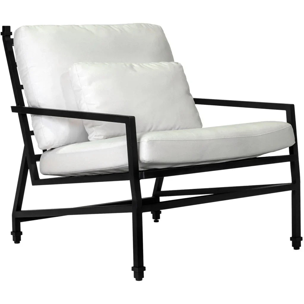 Eterna Black Sand Matte Patio Lounge Chair
