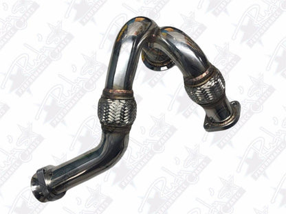 Rudy's Heavy Duty 304 SS Up Pipe Kit & Turbo V-Band Clamp For 03-07 6.0 Powerstroke