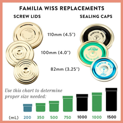 Familia Wiss - Sealing Caps - Wholesale