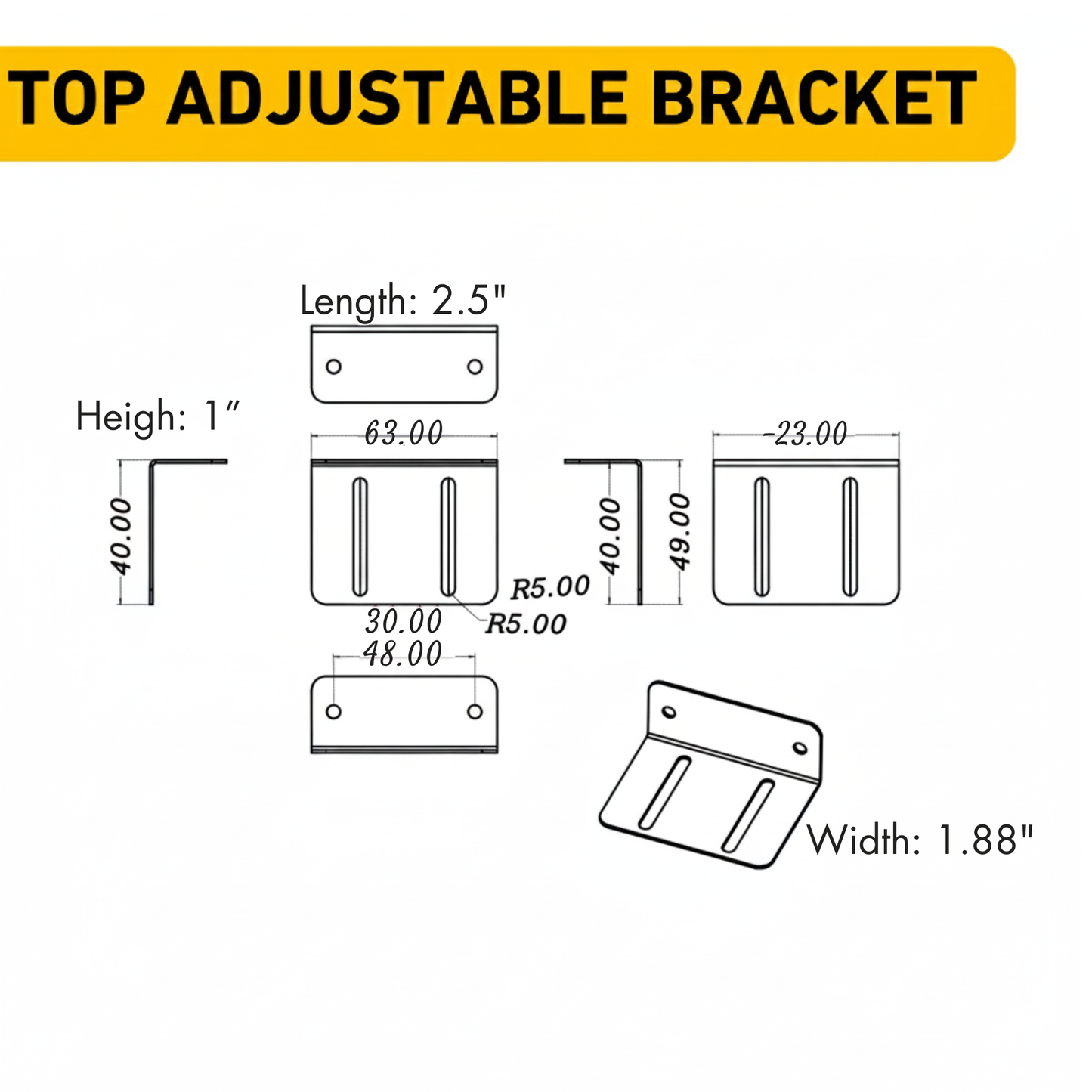 Universal Mounting Bracket BICMBSL001-002