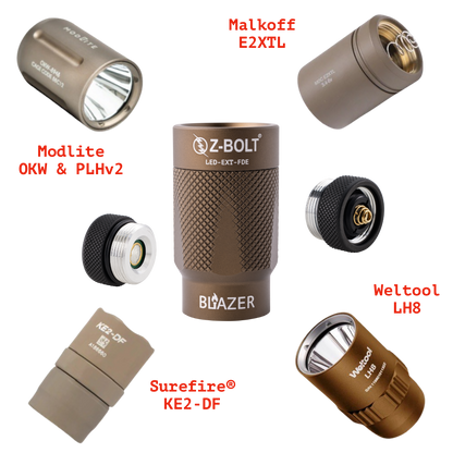 LED Light Heads for 300/600  & 18350/18650 Light Bodies