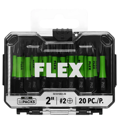 FLEX FA101002-20 2" PH2 Impact Driver Bit 20 Bulk