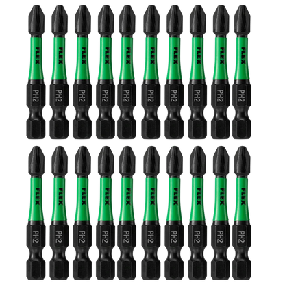 FLEX FA101002-20 2" PH2 Impact Driver Bit 20 Bulk