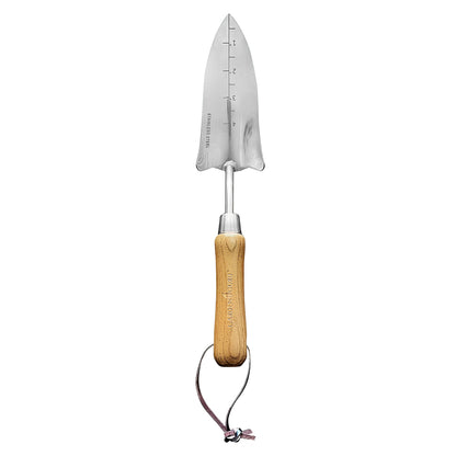 Stainless Steel Transplanter Trowel (classic wood handle)
