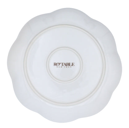 Fabled Flora Scalloped Starter Plate - Case of 12 Plates (+3 Bonus Plates)