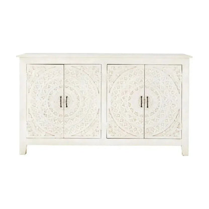 Feyloren Four Doors White Credenza