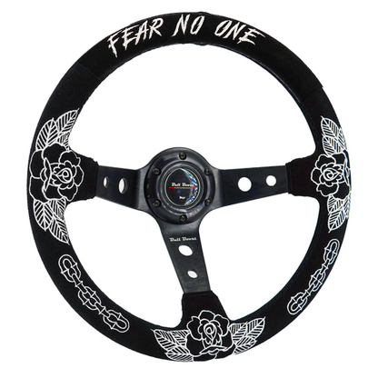 BW Rose Deep Dish Steering Wheel + Short Hub Adapter Kit For Honda Acura