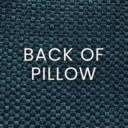 Flower Pops Peacock Blue Throw Pillow Insert