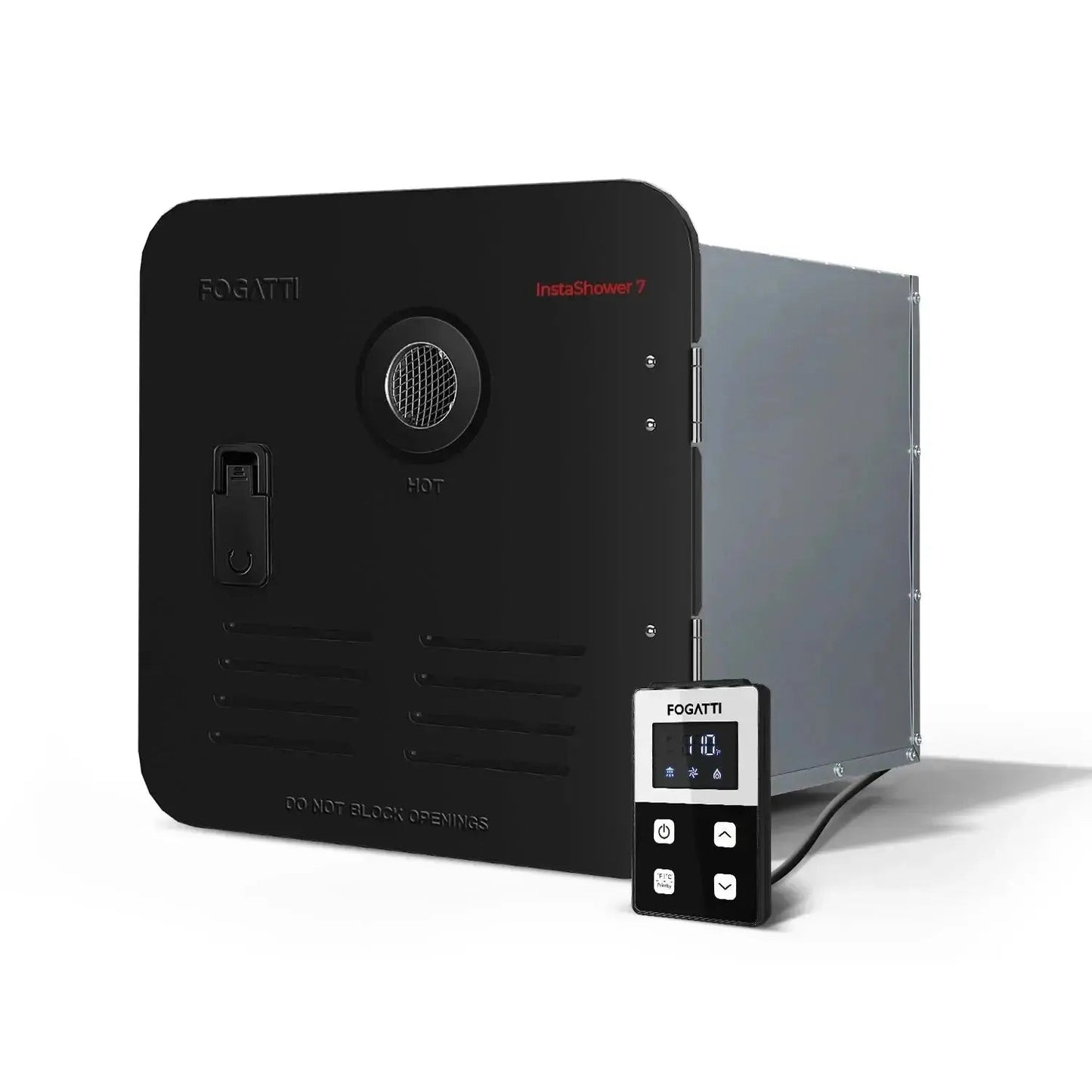 Fogatti InstaShower 7, 48,000 BTU RV Tankless Water Heater with Door