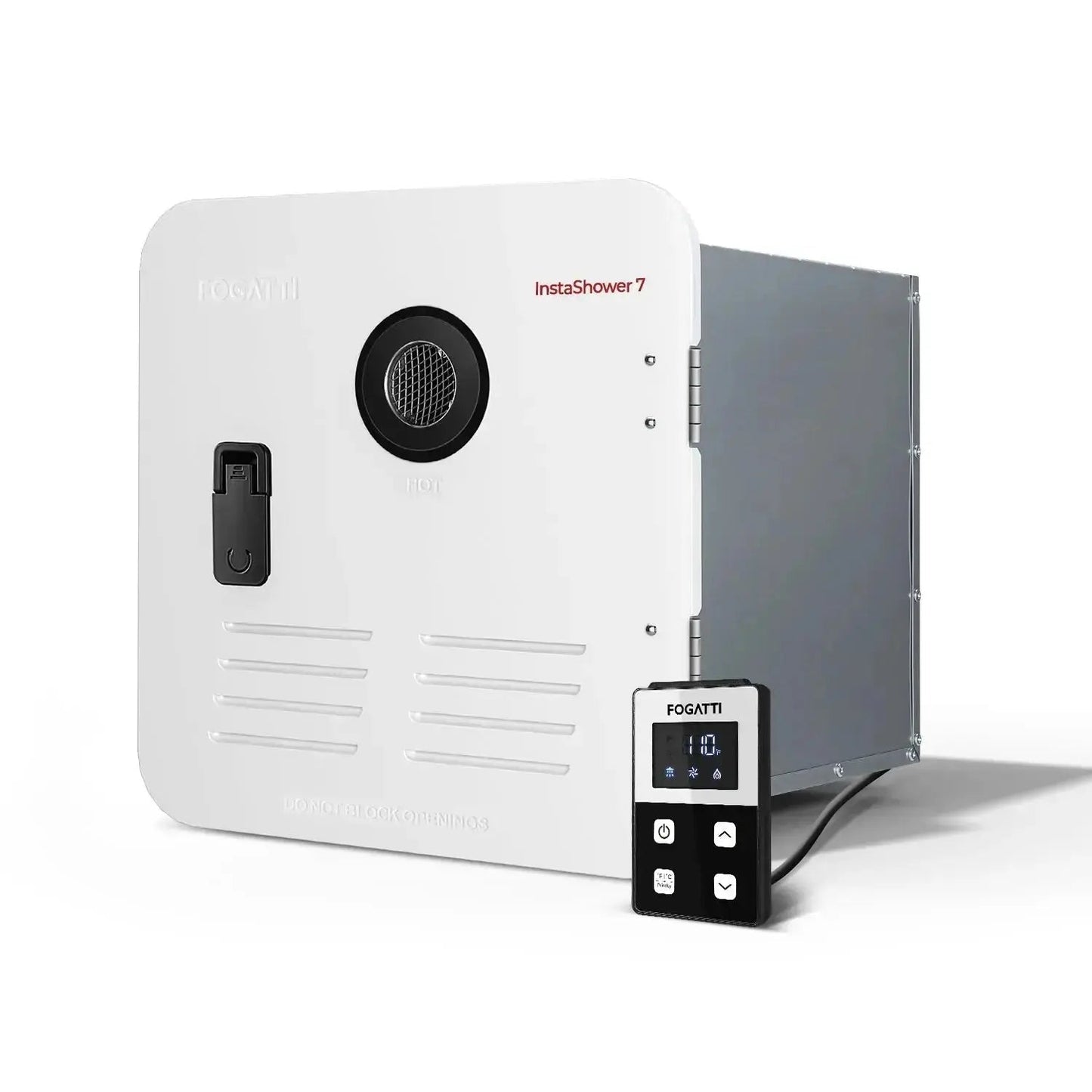 Fogatti InstaShower 7, 48,000 BTU RV Tankless Water Heater with Door