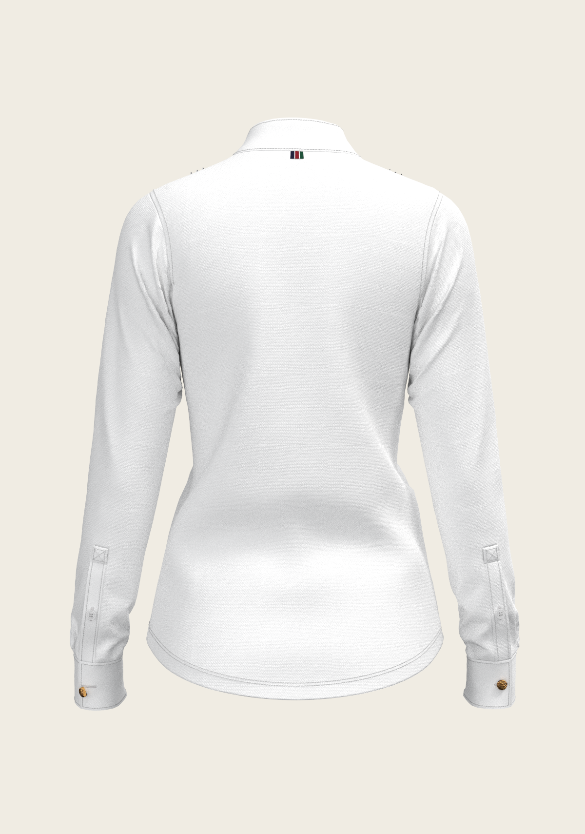 Short Pleated Long Sleeve Show Shirt