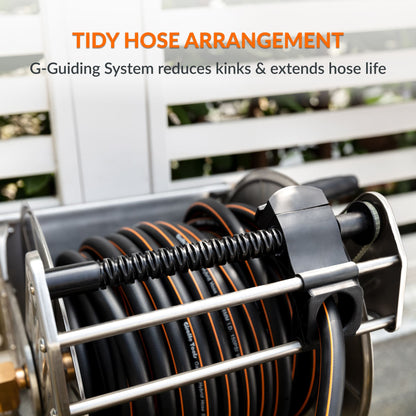 Wall Mounted Hose Reel-Stainless Steel-Heavy Duty