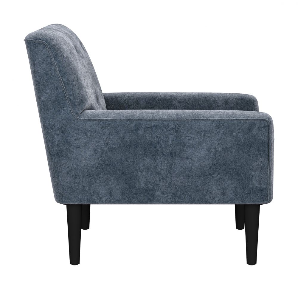 Frankfurt Blue Velvet Club Chair