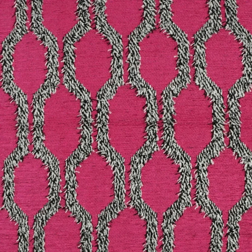 Fringed Fuchsia Red Throw Pillow With Insert