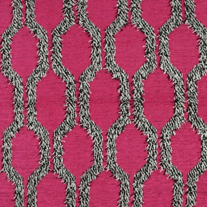 Fringed Fuchsia Red Throw Pillow With Insert