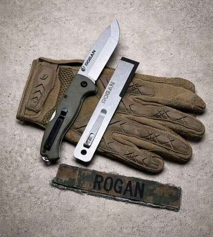 ROGUE Folding Knife-Gen 1 Special Edition OD Green/Stonewash.