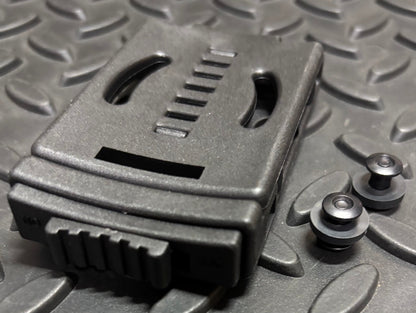 Universal fold over belt attachment for kydex sheath (Includes hardware)