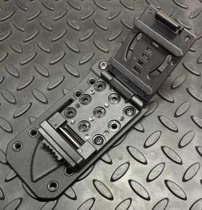 Universal fold over belt attachment for kydex sheath (Includes hardware)