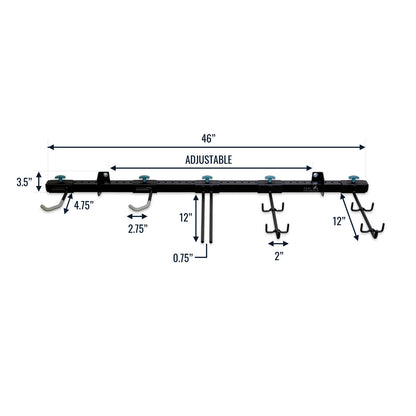 G-Adventure | Adjustable Wall Storage System | Holds 300 lbs
