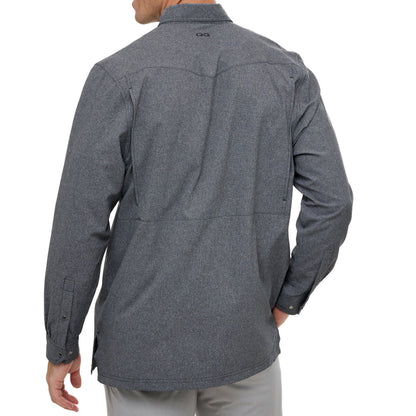 Caviar Pearl Snap Shirt | Long Sleeve