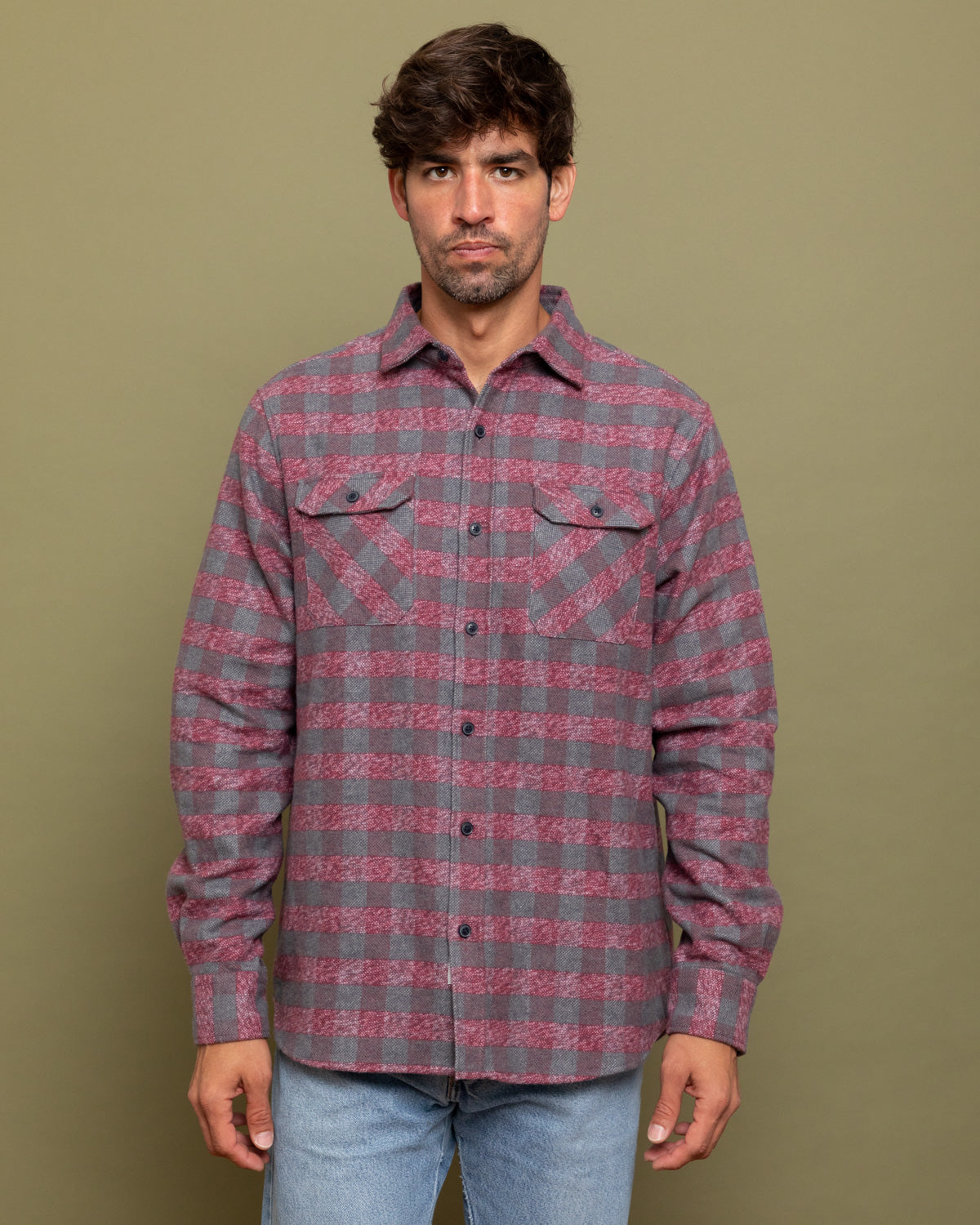 Grand Flannel, Burgundy