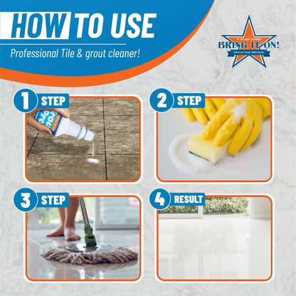 Bring It On Grout Pro Professional Tile and Grout Cleaner 32 Ounce