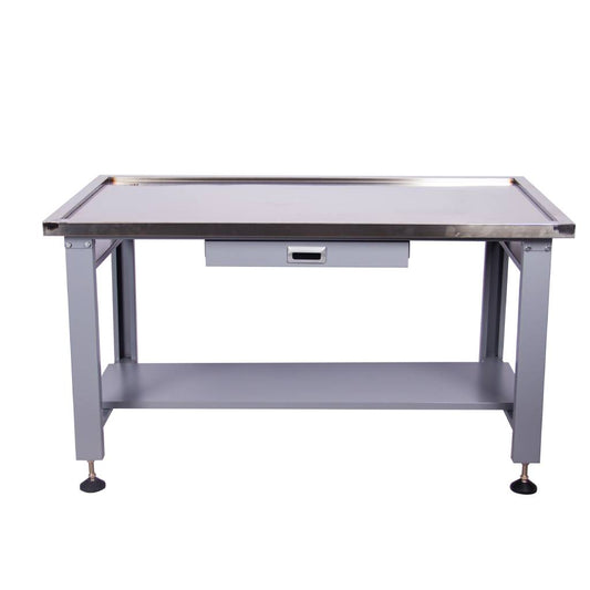 59" Stainless Steel Machine Teardown Table with Drain Hole