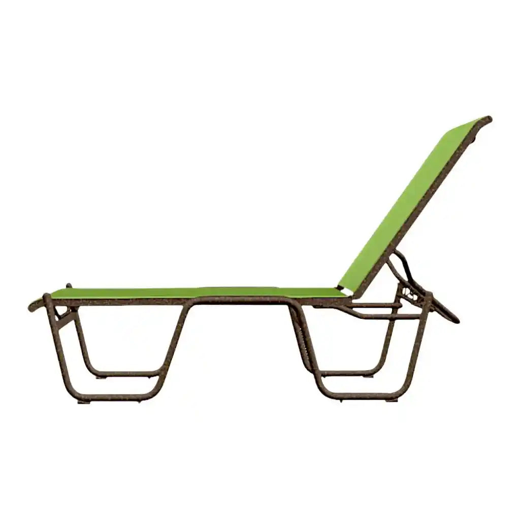 Gardenella Sling Four Position Stacking Armless Chaise