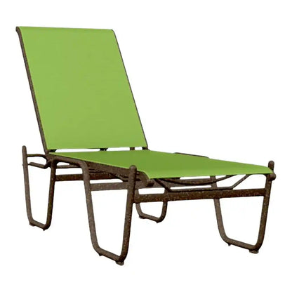 Gardenella Sling Four Position Stacking Armless Chaise