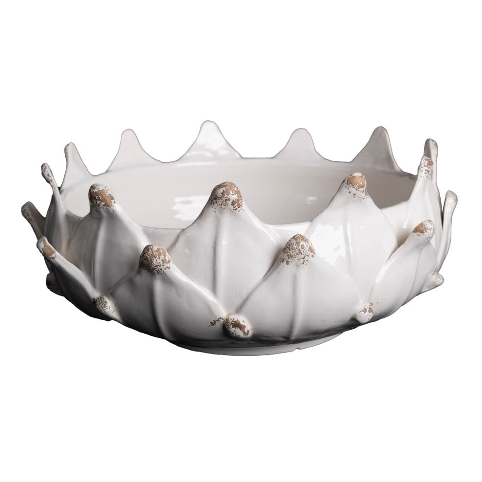 Gathered Artichoke Ceramic Garden Bowl