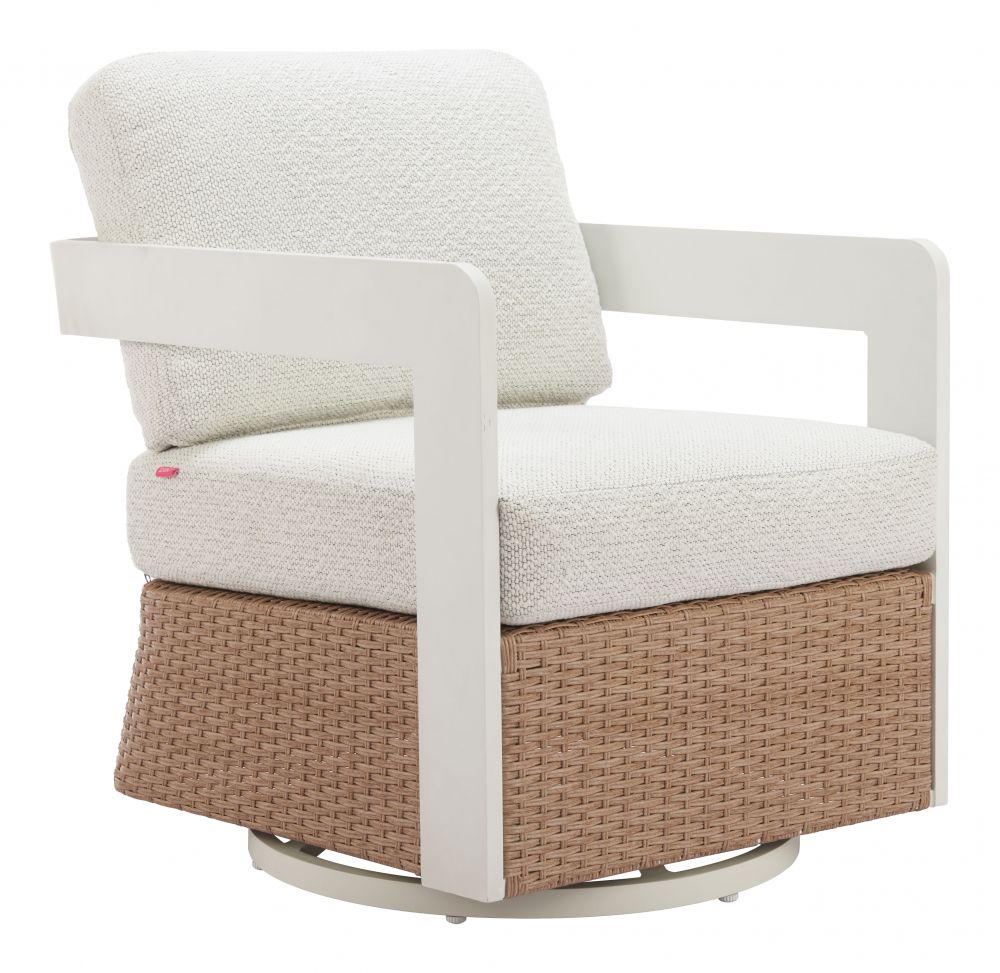Gelo Olefin Fabric Outdoor Swivel Chair