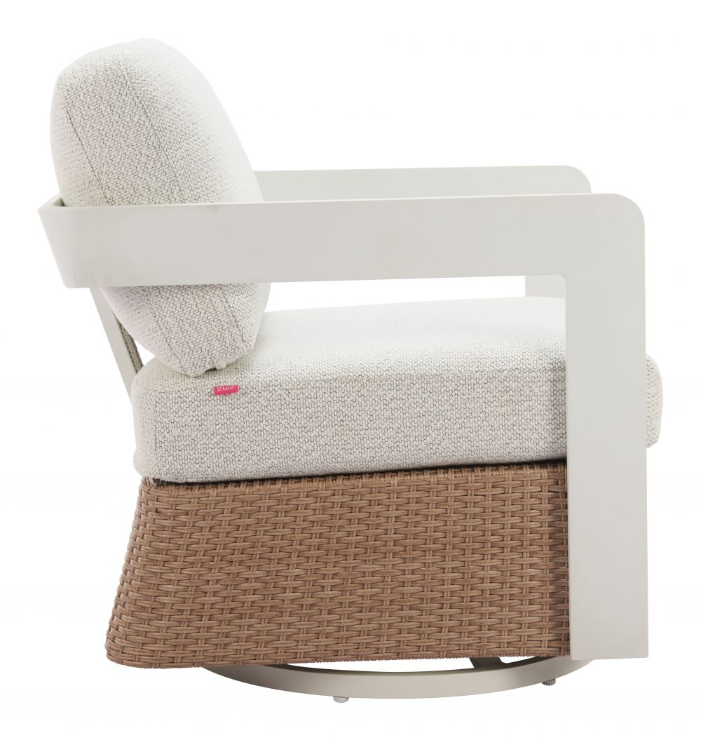 Gelo Olefin Fabric Outdoor Swivel Chair