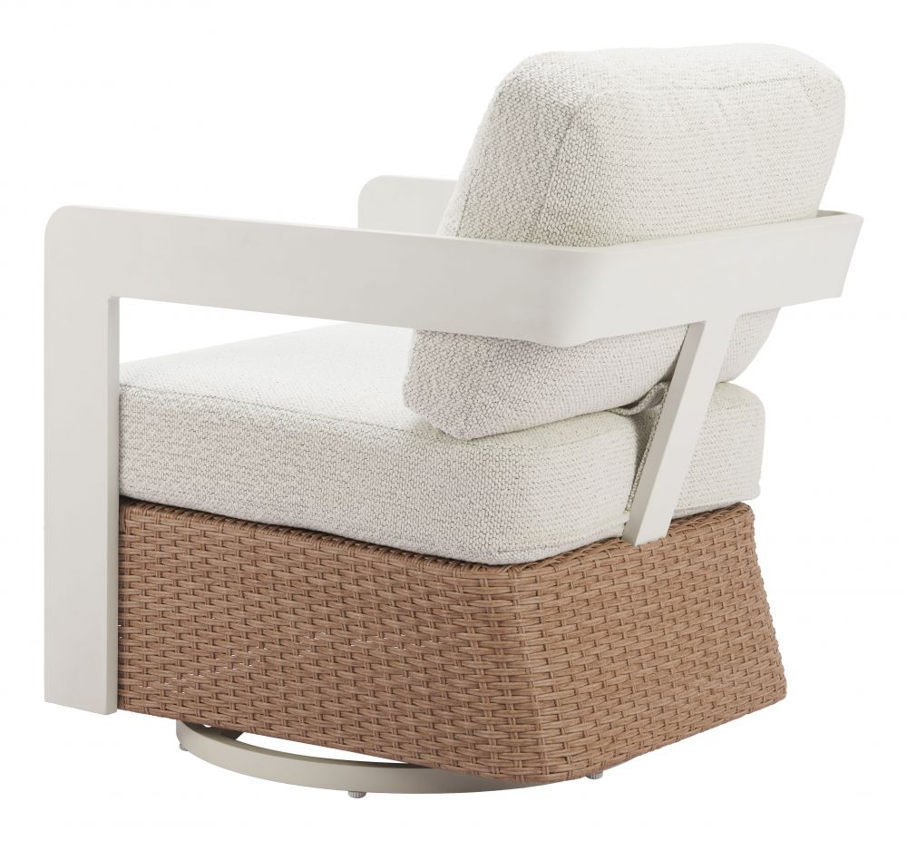 Gelo Olefin Fabric Outdoor Swivel Chair