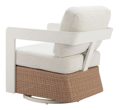 Gelo Olefin Fabric Outdoor Swivel Chair