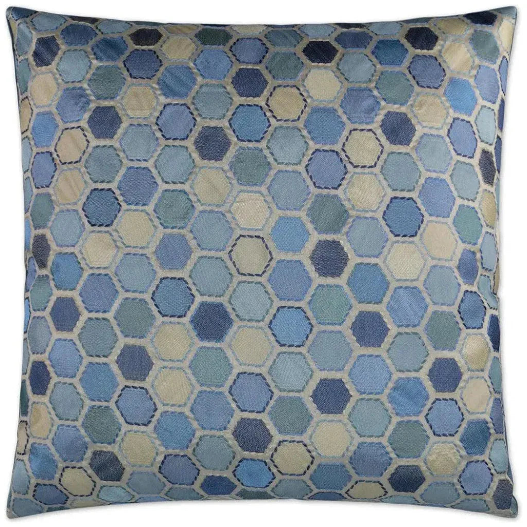 Gem Market Porcelain Blue Throw Pillow Insert