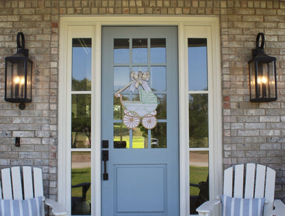 Green Baby Carriage Door Hanger