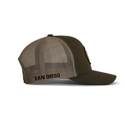 TRUCKER HAT (SAN DIEGO) SNAPBACK BROWN